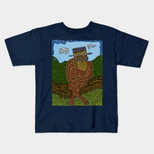 Cool Chimp on a Log Kids T-Shirt